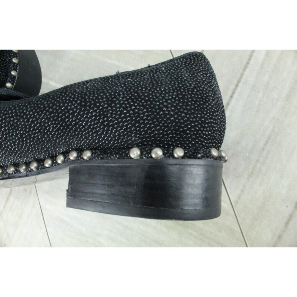 Adrianna Papell Black Leather Studded Casual Loafer Shoes Size 10 M - Picture 8 of 10